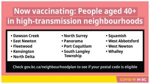 Province Shifts Vaccine Strategy to Include High-Transmission Communities - Jennifer ...